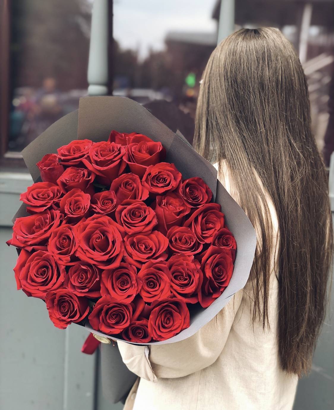 Bouquet of 40 red roses