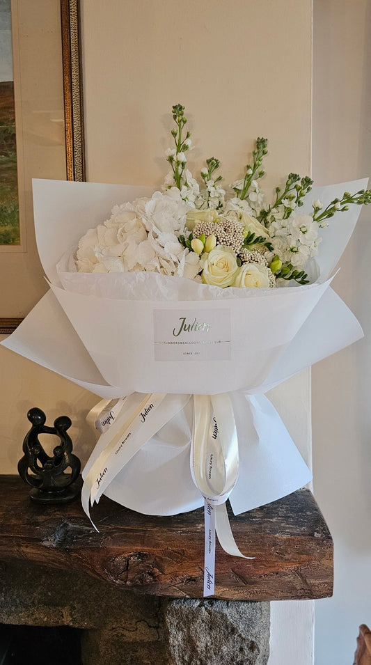 Florist Choice — Signature Botanical Green & White Bouquet