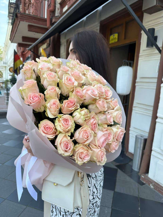 Bouquet of 50  pink roses