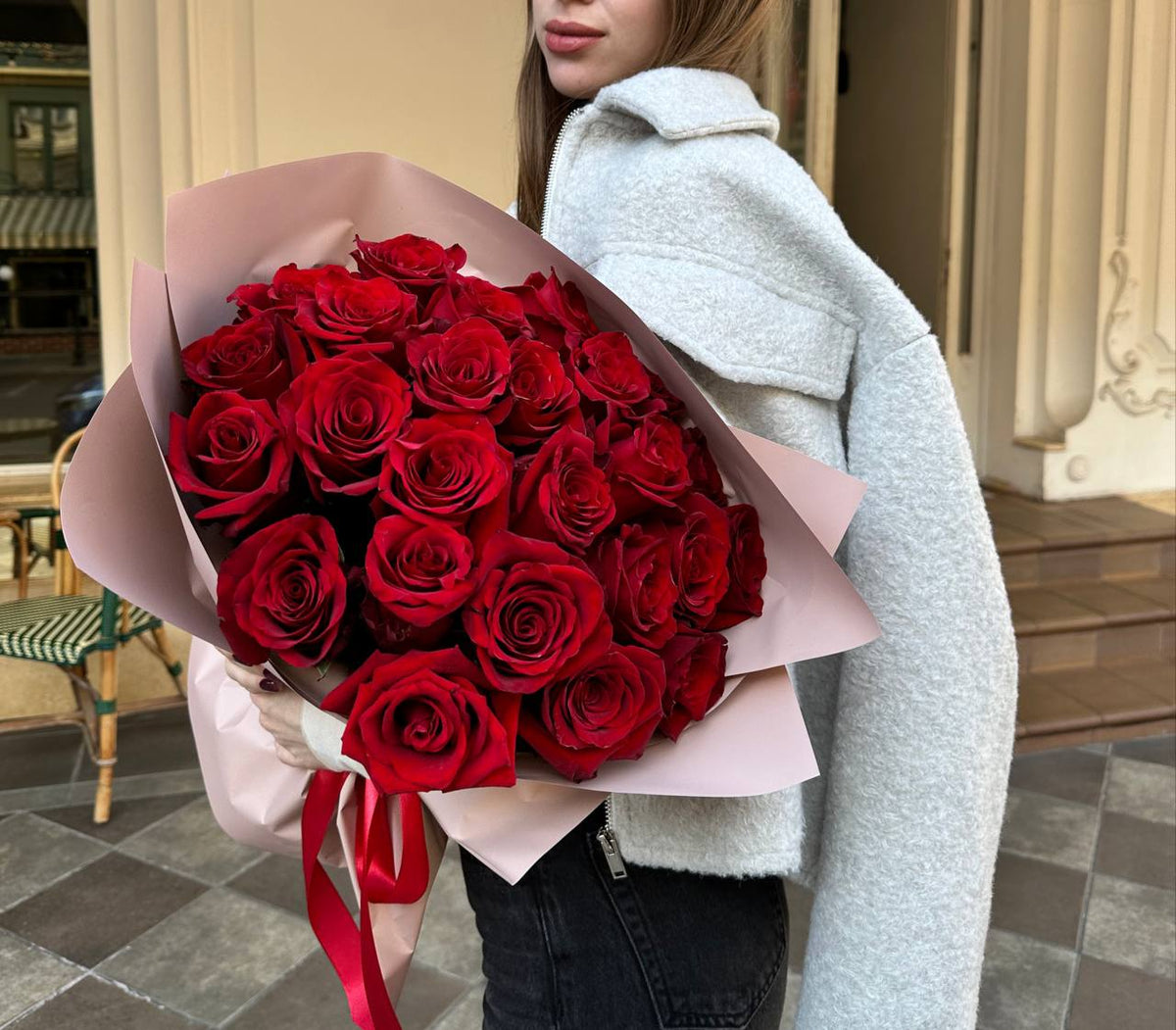 Bouquet of 25 red roses